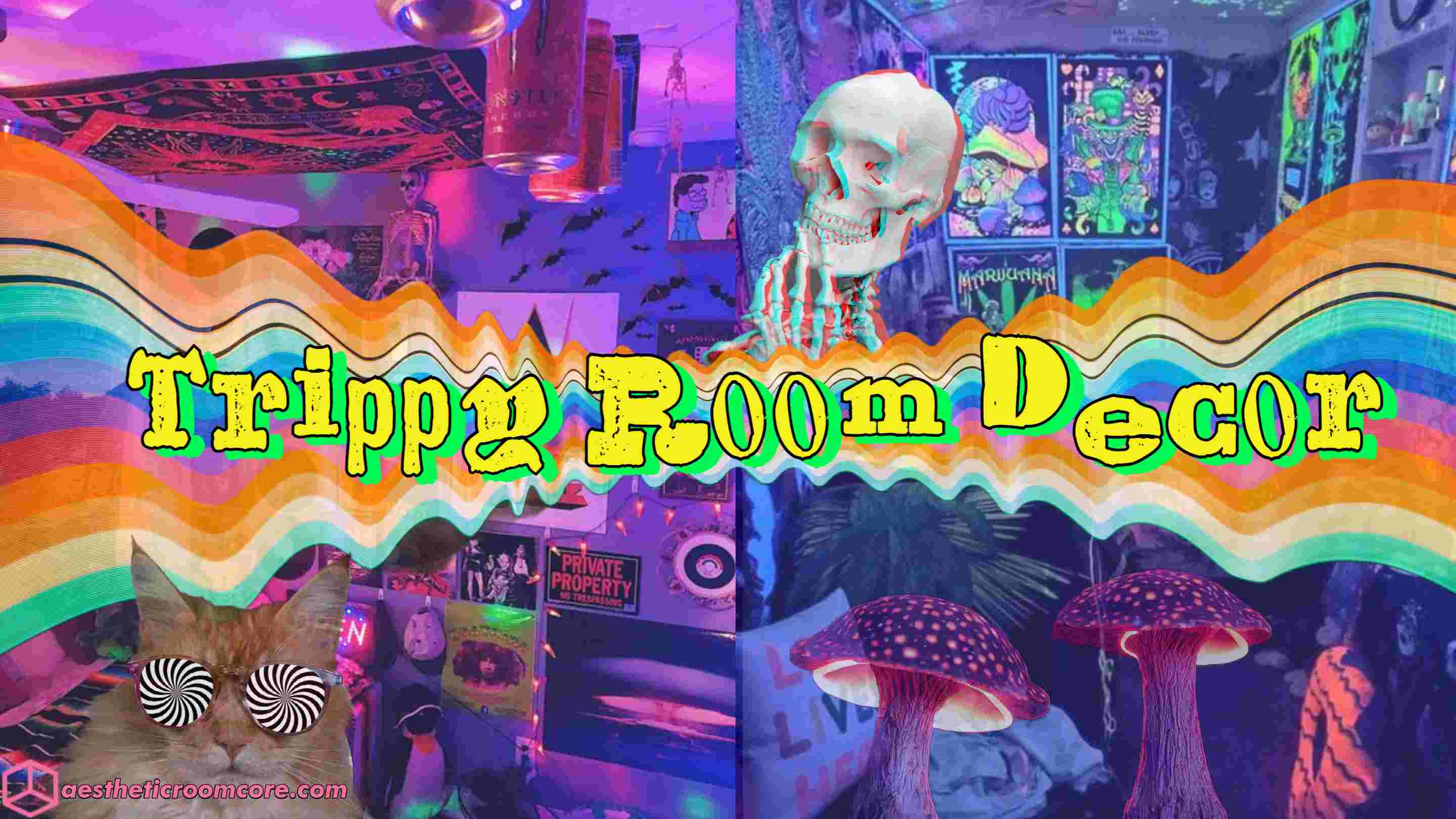 Tapestry Bohemian Decor Grunge Room Decor Trippy Bohemian