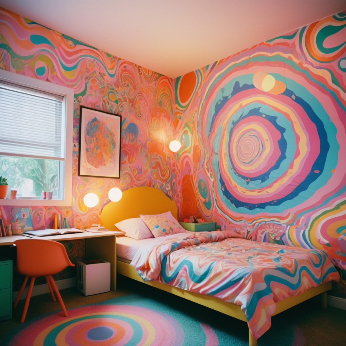Trippy wall design hotsell