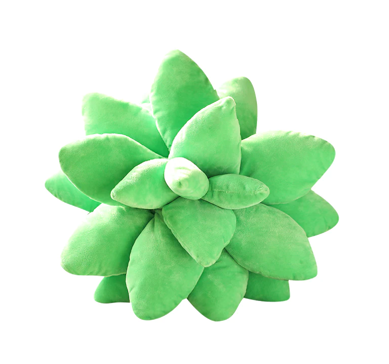 plush succulent pillow Simulation Creative Succulent Throw Pillow Cute Cactus Plant Pillows Leaf Decoration Soft Plush for Adults Children Home Decor grass green / 25cm