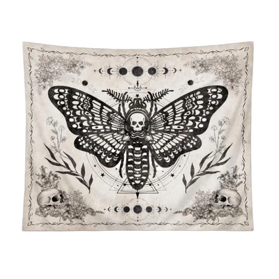 Grunge Moth Tapestry | Aesthetic Tapestry