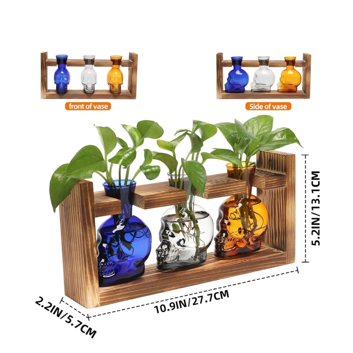 Skull Vase Planter | Aesthetic Room Decor