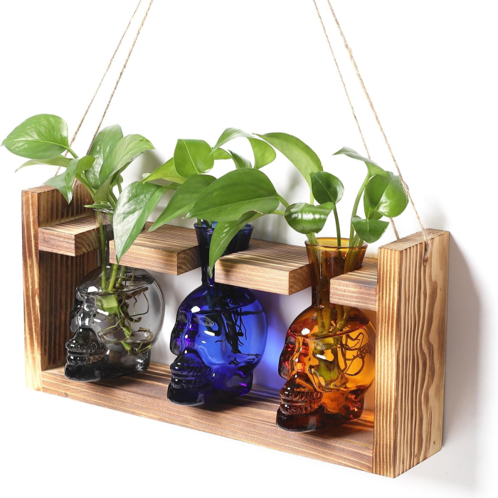 Skull Vase Planter | Aesthetic Room Decor