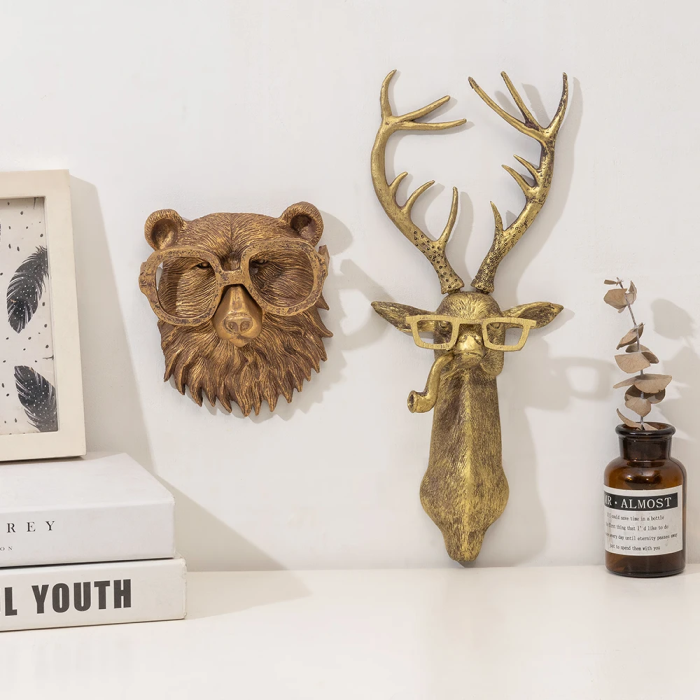 Golden Animal Wall Decor | Aesthetic Room Decor