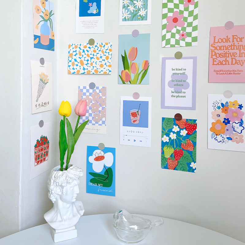 Aesthetic Flower Wall Decor Cards | Aesthetic Wall decor