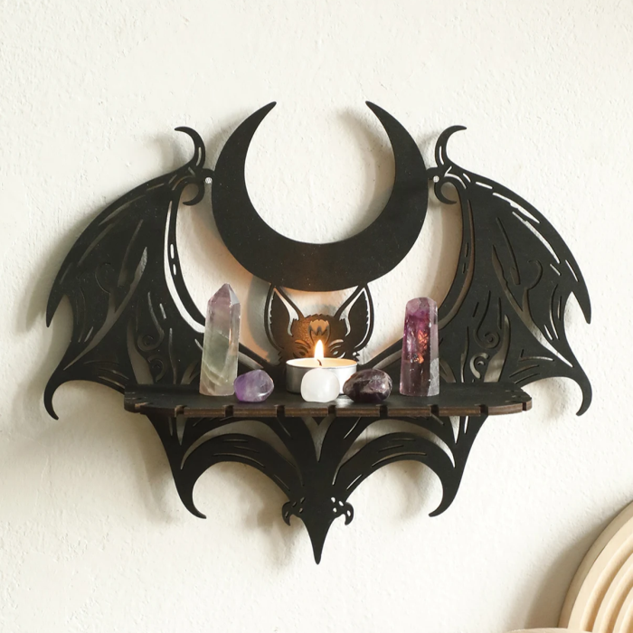 Bat Wall Shelf | Aesthetic Room Decor