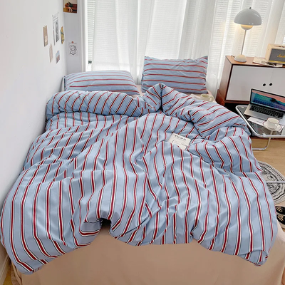 Nordic Stripes Bedding Set | Aesthetic Room Decor