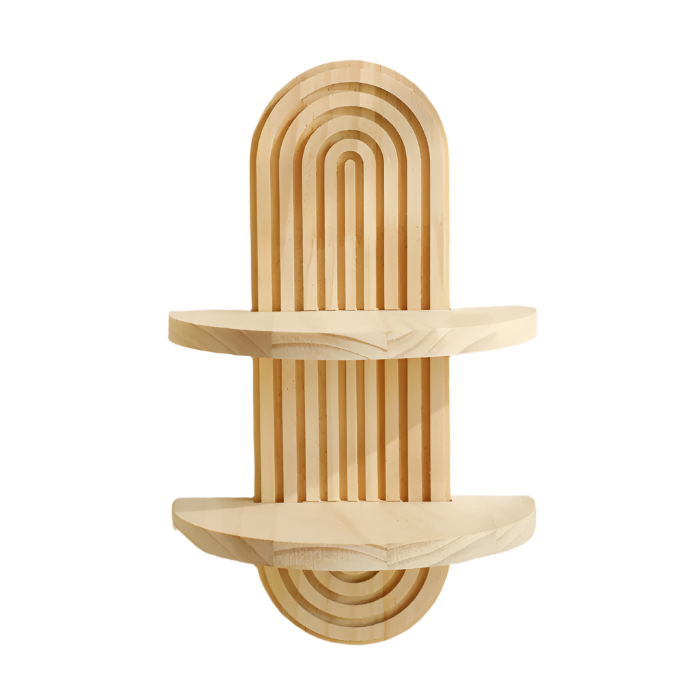 Wooden Rainbow Shelf | Aesthetic Room Decor