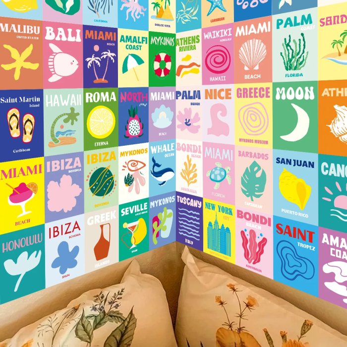 Travel Wall Collage | Aesthetic Room Decor