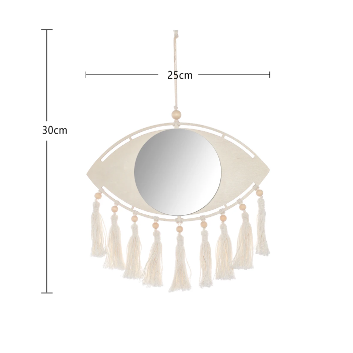Macrame Eye Mirror | Aesthetic Room Decor