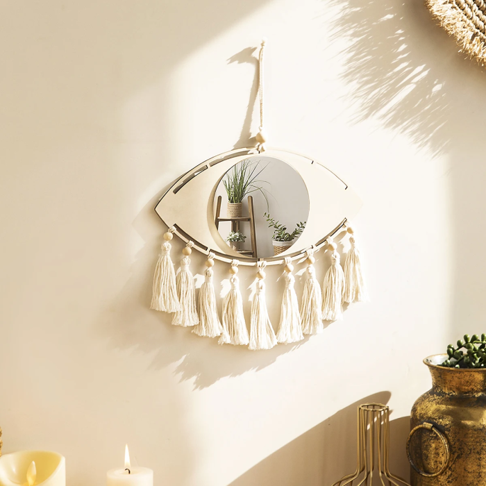 Macrame Eye Mirror | Aesthetic Room Decor