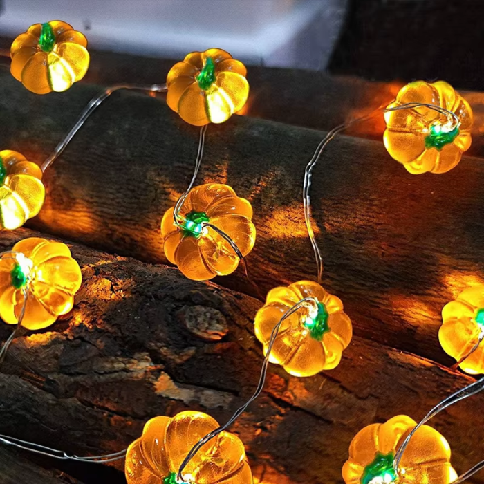 Pumpkin String Lights | Aesthetic Room Decor