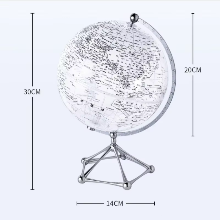 LED Transparent Globe | Aesthetic Room Decor