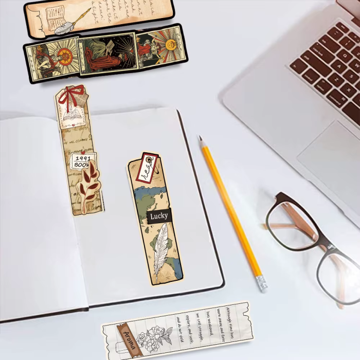 30 Vintage Theme Bookmarks | Aesthetic Room Decor