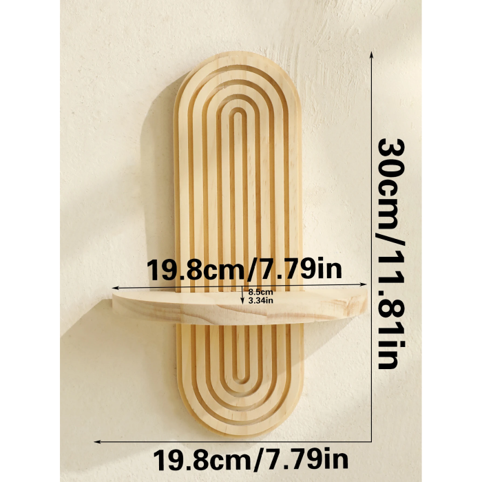 Wooden Rainbow Shelf | Aesthetic Room Decor