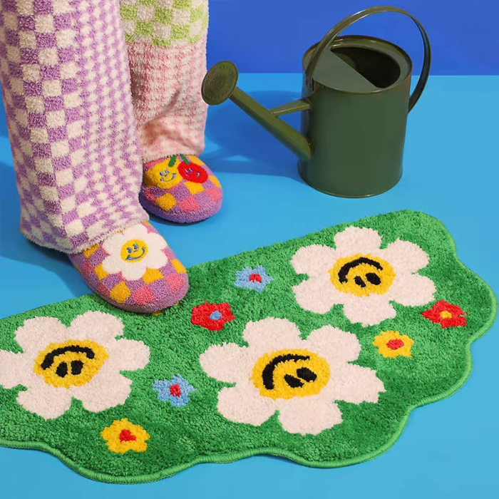 Indie Green Aesthetic Rug | Aesthetic Roomcore