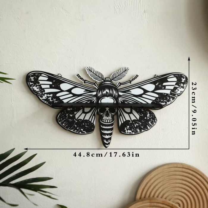 Death Moth Wall Shelf | Aesthetic Room Decor