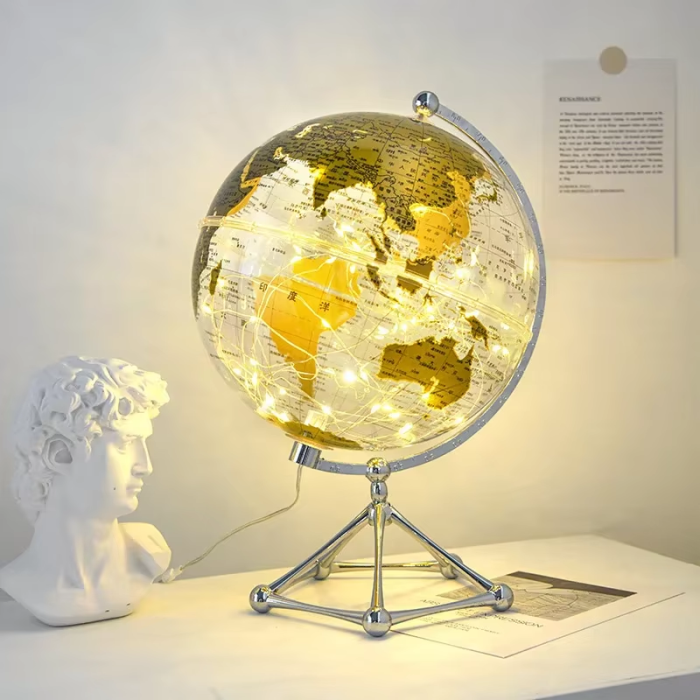 LED Transparent Globe | Aesthetic Room Decor
