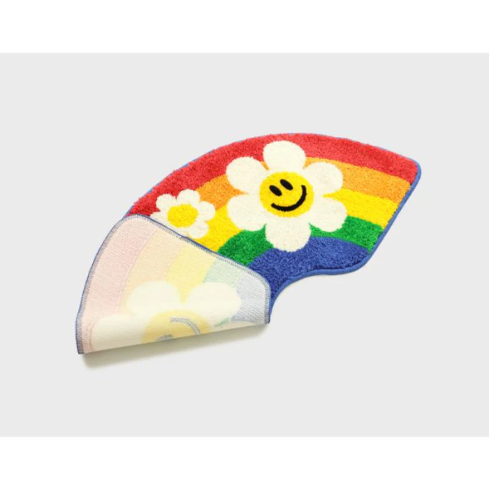 Rainbow Flower Rug | Aesthetic Roomcore