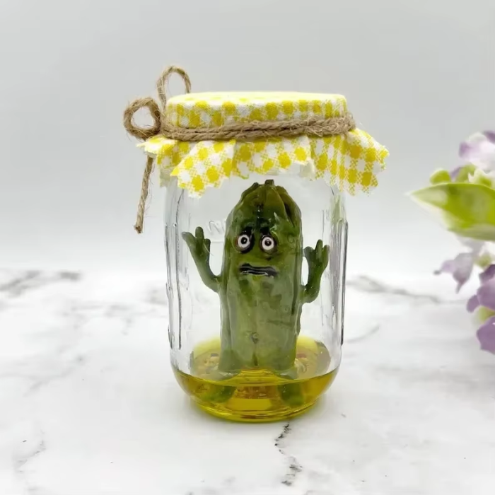Scared Pickle In A Jar | Aesthetic Room Decor