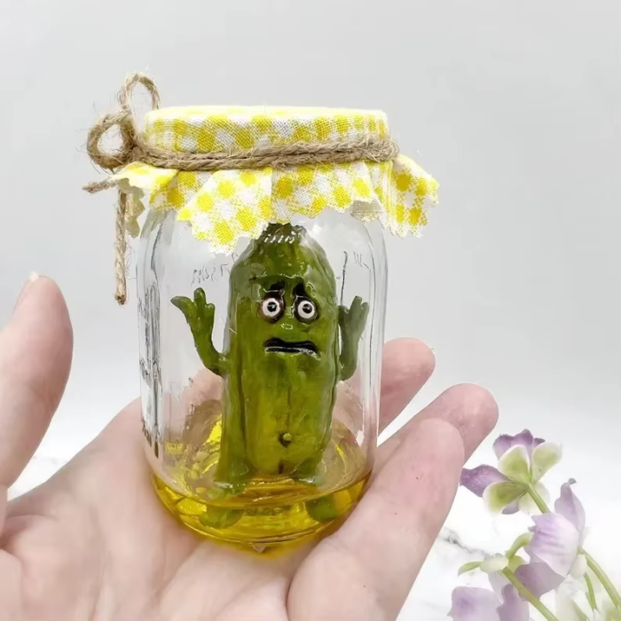 Scared Pickle In A Jar | Aesthetic Room Decor