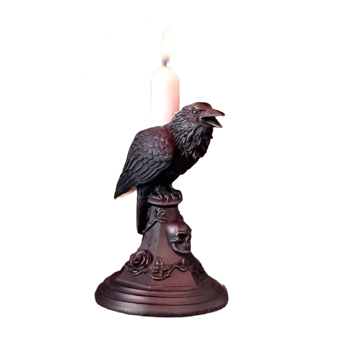 Goth Girl Candle Holder | Aesthetic Room Decor