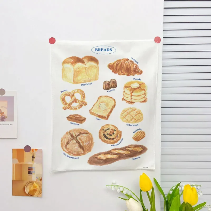 Kawaii Baking Tapestry | Aesthetic Room Decor