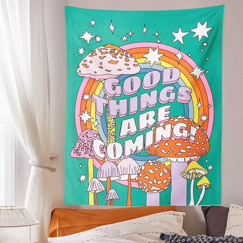 Positive Vibes Tapestry | Aesthetic Room Decor