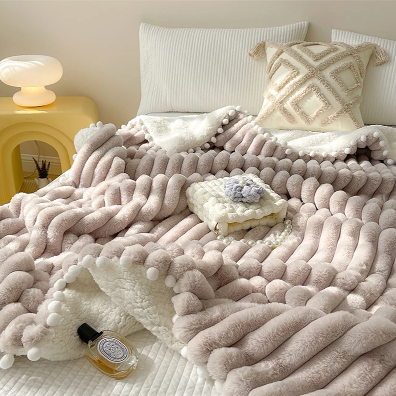 Cozy Fluffy Blanket | Aesthetic Room Decor