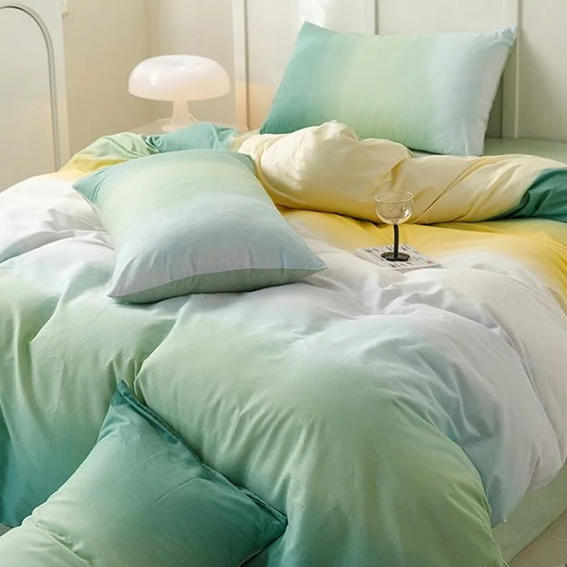 Gradient Waves Bedding Set | Aesthetic Room Decor