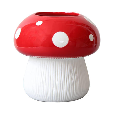Magical Mushroom Ceramic Vase | Aesthetic Mushroom Pen Hold...