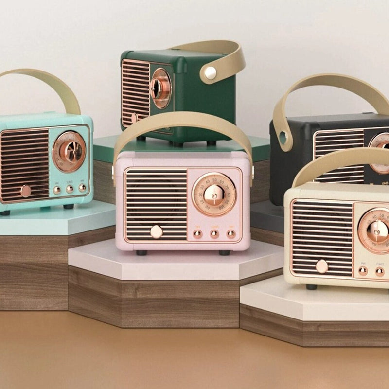 Retro Sound Mini Bluetooth Speaker | Aesthetic Room Decor