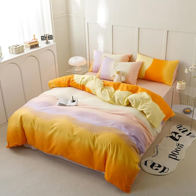 Gradient Waves Bedding Set | Aesthetic Room Decor