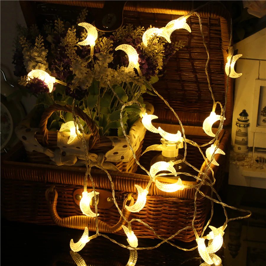 Aesthetic Room Wall Decor | Moonlight String Lights