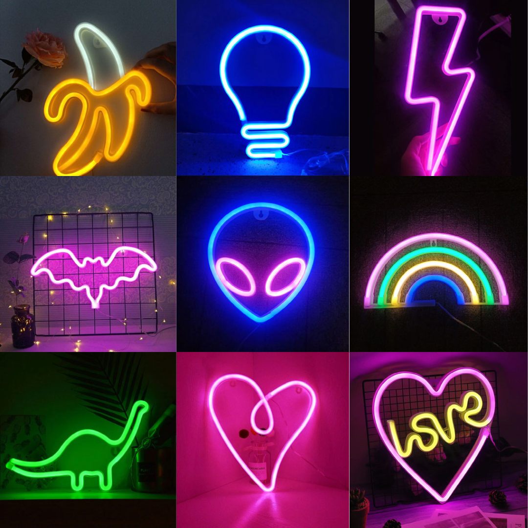 betalingsmiddel metrisk mærke Aesthetic Room Wall Decor | LED Neon Light