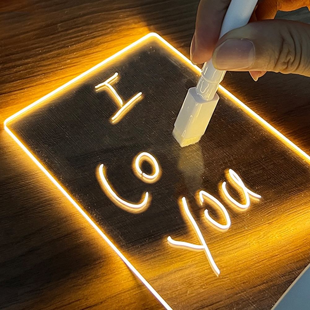 Led Light Message Board Aesthetic Desk Accessories