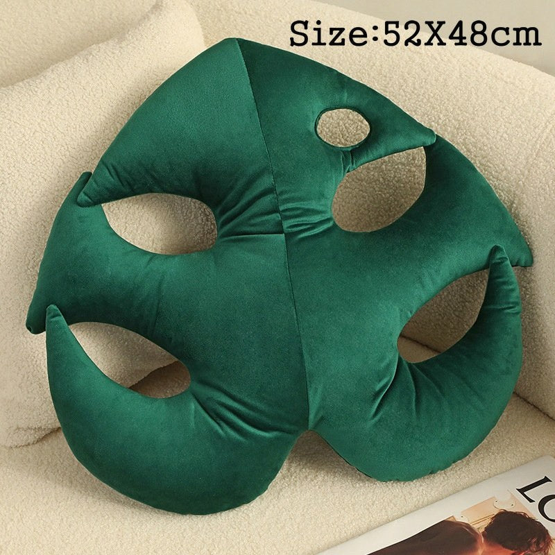 Monstera Plush Pillow | Leaf Pillow
