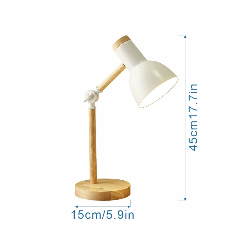 Aesthetic Wooden Desk Lamp