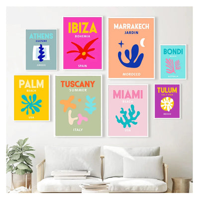 Preppy Canvas Wall Art - Aesthetic Roomcore