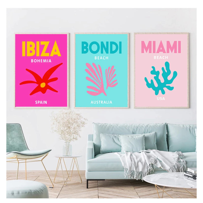 Preppy Canvas Wall Art - Aesthetic Roomcore