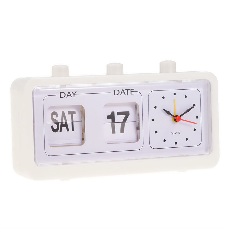 Retro Flip Clock - white