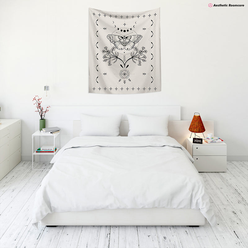 Vintage Butterfly Tapestry - Aesthetic Roomcore