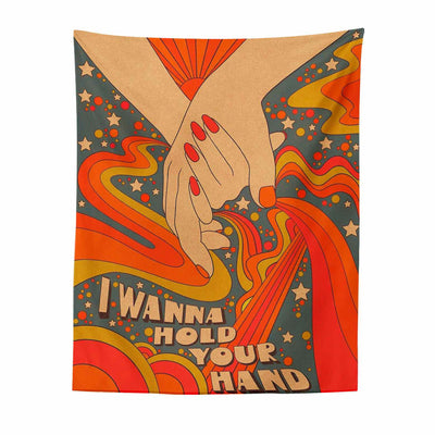 Holding Hands Tapestry