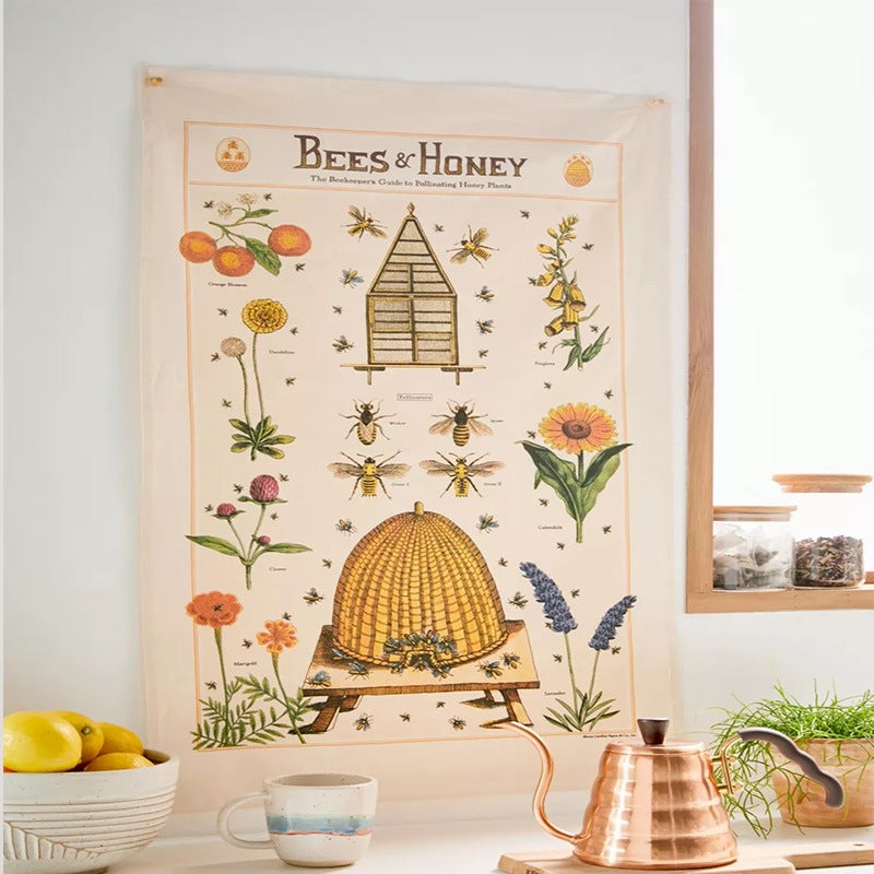 Save The Bees Tapestry | Cottagecore Tapestry