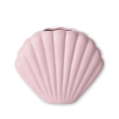 Danish pastel seashell vase - pink