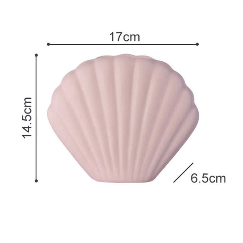 Danish pastel seashell vase - size