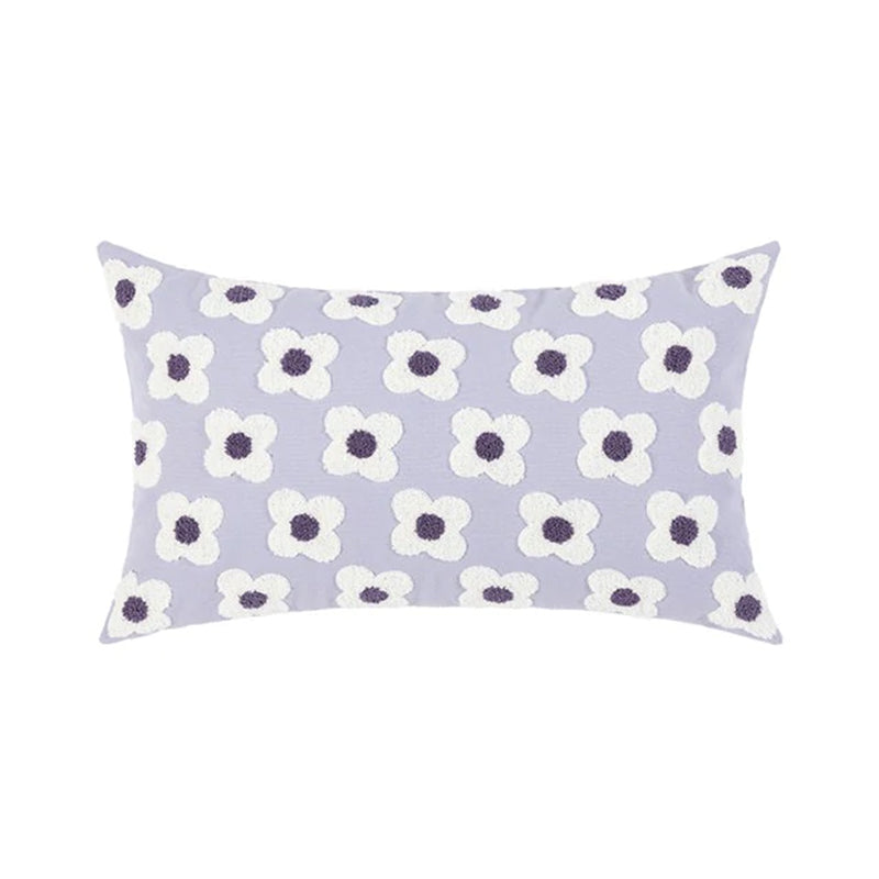 Floral Daisy Cushion Cover - purple