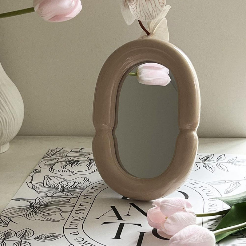 Ceramic Chic Mirror | Aesthetic Mirror