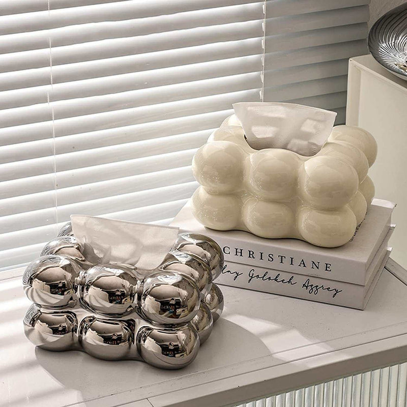 Ceramic Chic Tissue Box | Aesthetic Room Accessories