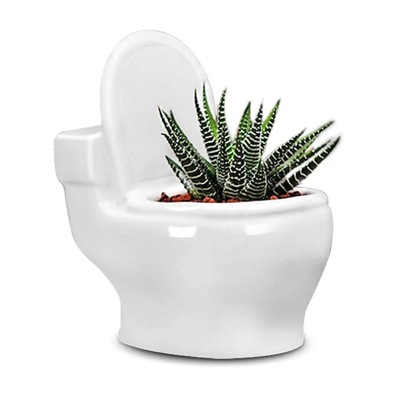 "FloraFlush" Toilet-shaped Planter