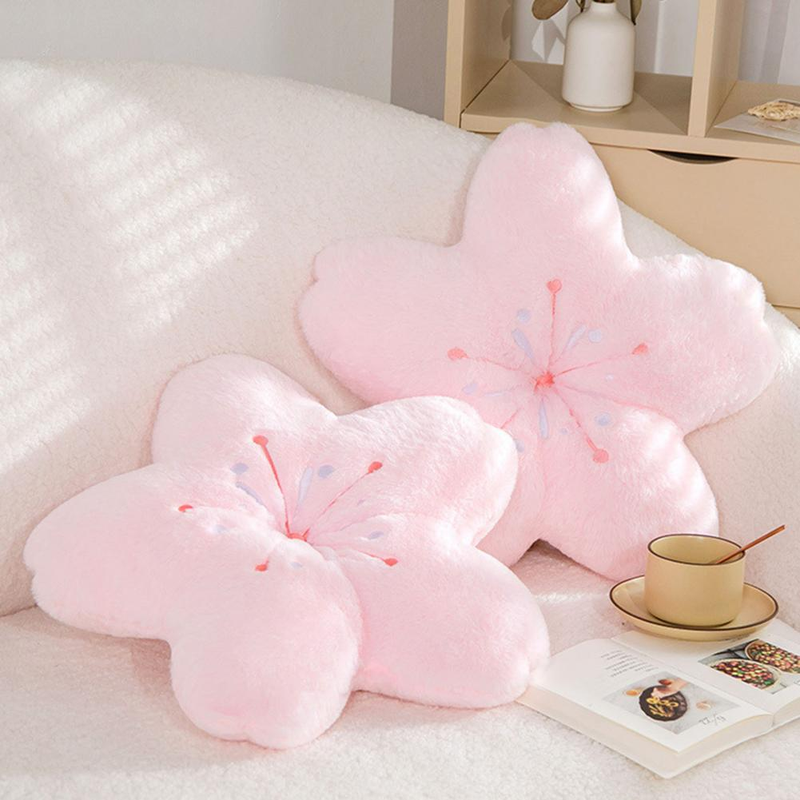 Pink Cherry Blossom Pillow | Aesthetic Room Decor